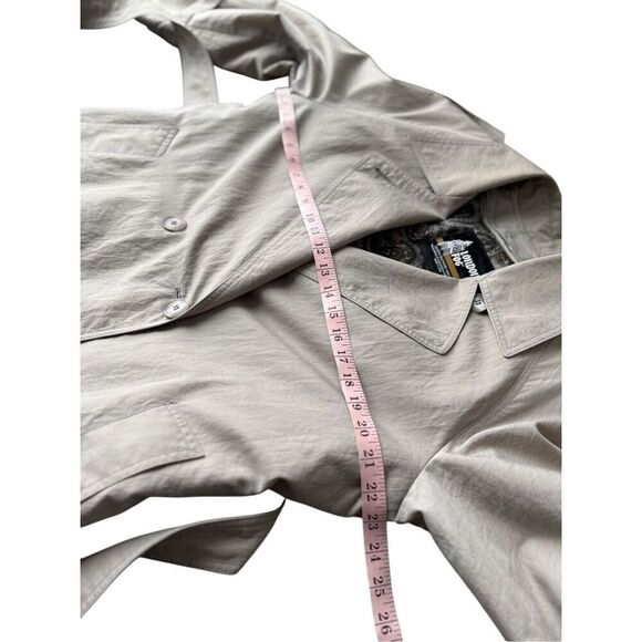 Vintage London Fog Tan/Beige Thinsulate 3M Double Breasted Long Trench Coat - Picture 11 of 13
